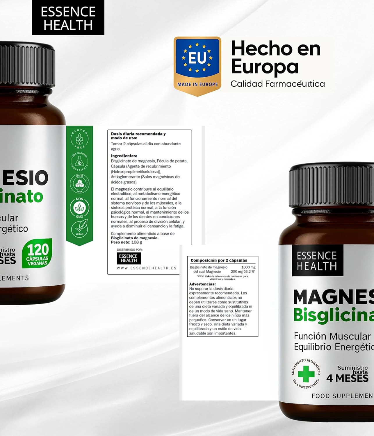 Premium Bisglicinato de Magnesio | Alta Absorción 1000mg | 120 Cápsulas | Glicinato de Magnesio para Energía, Sueño, Músculos y Sistema Nervioso - %sitename% Premium Bisglicinato de Magnesio | Alta Absorción 1000mg | 120 Cápsulas | Glicinato de Magnesio para Energía, Sueño, Músculos y Sistema Nervioso - %sitename%