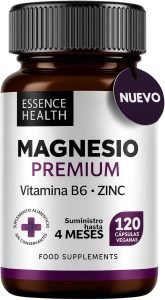 Premium Magnesio Complex 2446 mg | Bisglicinato Alta Absorción + Citrato + Zinc + B6 | 120 Cápsulas Veganas | Apoyo Muscular, Estrés y Energía | 4 en 1 - %sitename%