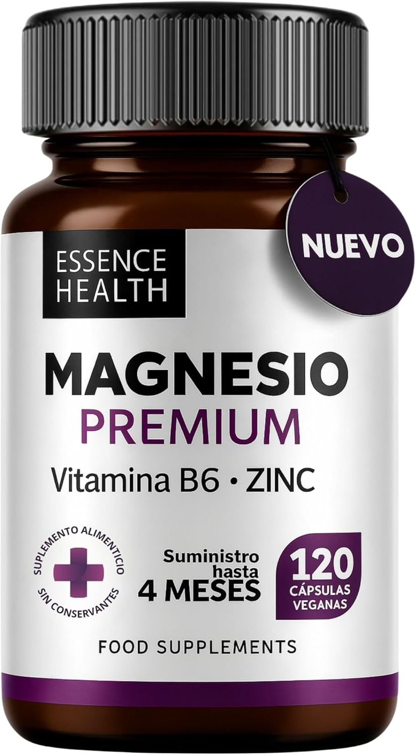 Premium Magnesio Complex 2446 mg | Bisglicinato Alta Absorción + Citrato + Zinc + B6 | 120 Cápsulas Veganas | Apoyo Muscular, Estrés y Energía | 4 en 1 - %sitename% Premium Magnesio Complex 2446 mg | Bisglicinato Alta Absorción + Citrato + Zinc + B6 | 120 Cápsulas Veganas | Apoyo Muscular, Estrés y Energía | 4 en 1 - %sitename%