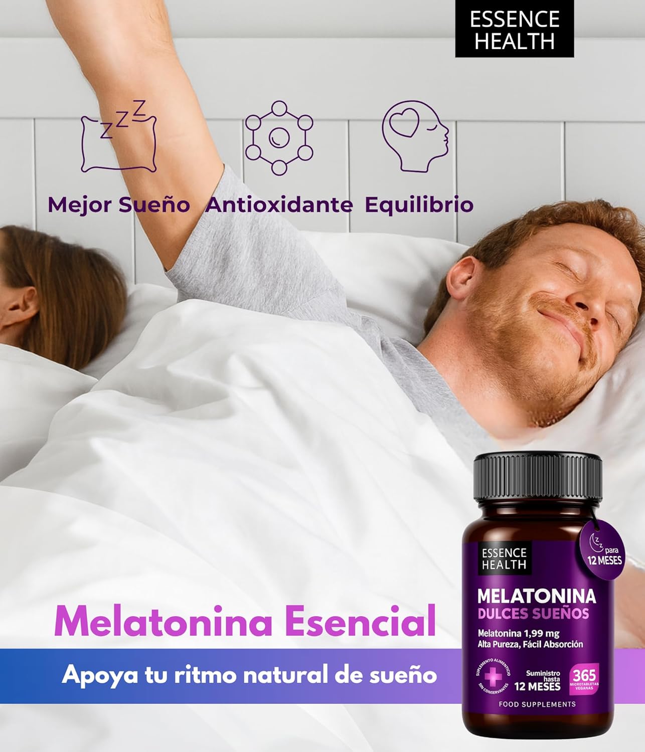 Melatonina Pura 1,9 mg Alta Absorción | 365 Comprimidos | Suplemento Natural | Pastillas para Dormir Profundo y Reparador | Ritmo Circadiano | Descanso y Sueño de Calidad - %sitename% Melatonina Pura 1,9 mg Alta Absorción | 365 Comprimidos | Suplemento Natural | Pastillas para Dormir Profundo y Reparador | Ritmo Circadiano | Descanso y Sueño de Calidad - %sitename%