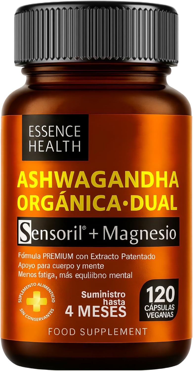 Ashwagandha Orgánica Sensoril® + Magnesio 12750 mg Alta Potencia 50:1 | Avanzado frente a KSM-66 | Adaptógeno Natural para Estrés | Ansiedad | Energía y Equilibrio Mental | 120 Cápsulas Veganas - %sitename% Ashwagandha Orgánica Sensoril® + Magnesio 12750 mg Alta Potencia 50:1 | Avanzado frente a KSM-66 | Adaptógeno Natural para Estrés | Ansiedad | Energía y Equilibrio Mental | 120 Cápsulas Veganas - %sitename%