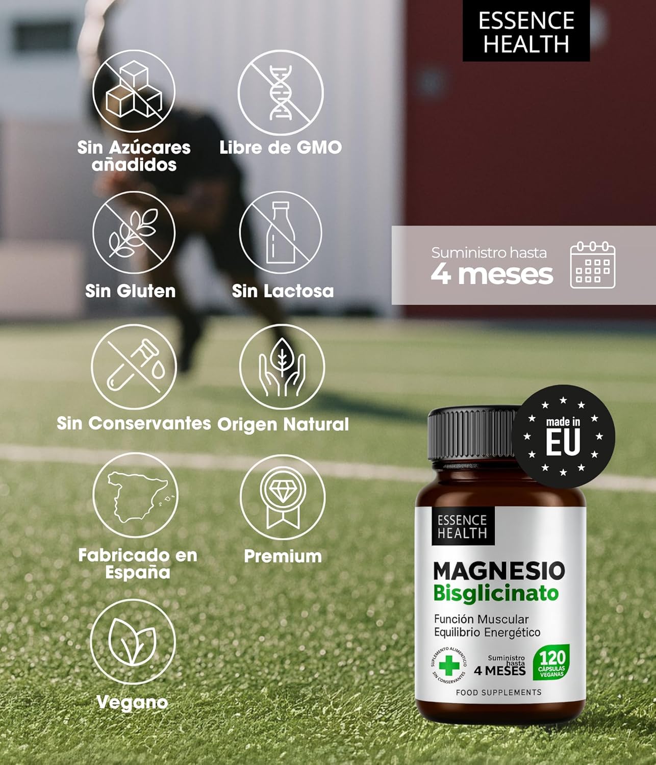 Premium Bisglicinato de Magnesio | Alta Absorción 1000mg | 120 Cápsulas | Glicinato de Magnesio para Energía, Sueño, Músculos y Sistema Nervioso - %sitename% Premium Bisglicinato de Magnesio | Alta Absorción 1000mg | 120 Cápsulas | Glicinato de Magnesio para Energía, Sueño, Músculos y Sistema Nervioso - %sitename%