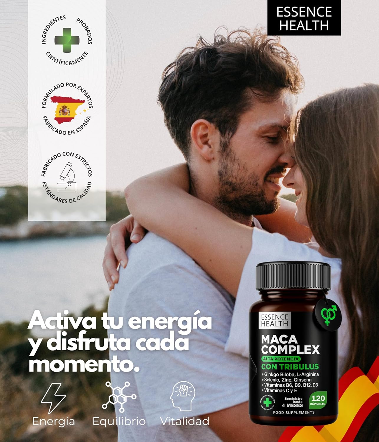 Maca Complex Andina Negra y Peruana | Alta Potencia | 120 Cápsulas | Tribulus Terrestris, Ginseng, Ginkgo Biloba, L-Arginina, Zinc, Selenio | Vit. C, D3, B6, B9, B12, E | Energía y Bienestar - %sitename% Maca Complex Andina Negra y Peruana | Alta Potencia | 120 Cápsulas | Tribulus Terrestris, Ginseng, Ginkgo Biloba, L-Arginina, Zinc, Selenio | Vit. C, D3, B6, B9, B12, E | Energía y Bienestar - %sitename%