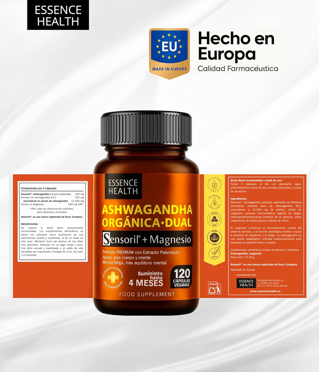 Ashwagandha Orgánica Sensoril® + Magnesio 12750 mg Alta Potencia 50:1 | Avanzado frente a KSM-66 | Adaptógeno Natural para Estrés | Ansiedad | Energía y Equilibrio Mental | 120 Cápsulas Veganas - %sitename% Ashwagandha Orgánica Sensoril® + Magnesio 12750 mg Alta Potencia 50:1 | Avanzado frente a KSM-66 | Adaptógeno Natural para Estrés | Ansiedad | Energía y Equilibrio Mental | 120 Cápsulas Veganas - %sitename%
