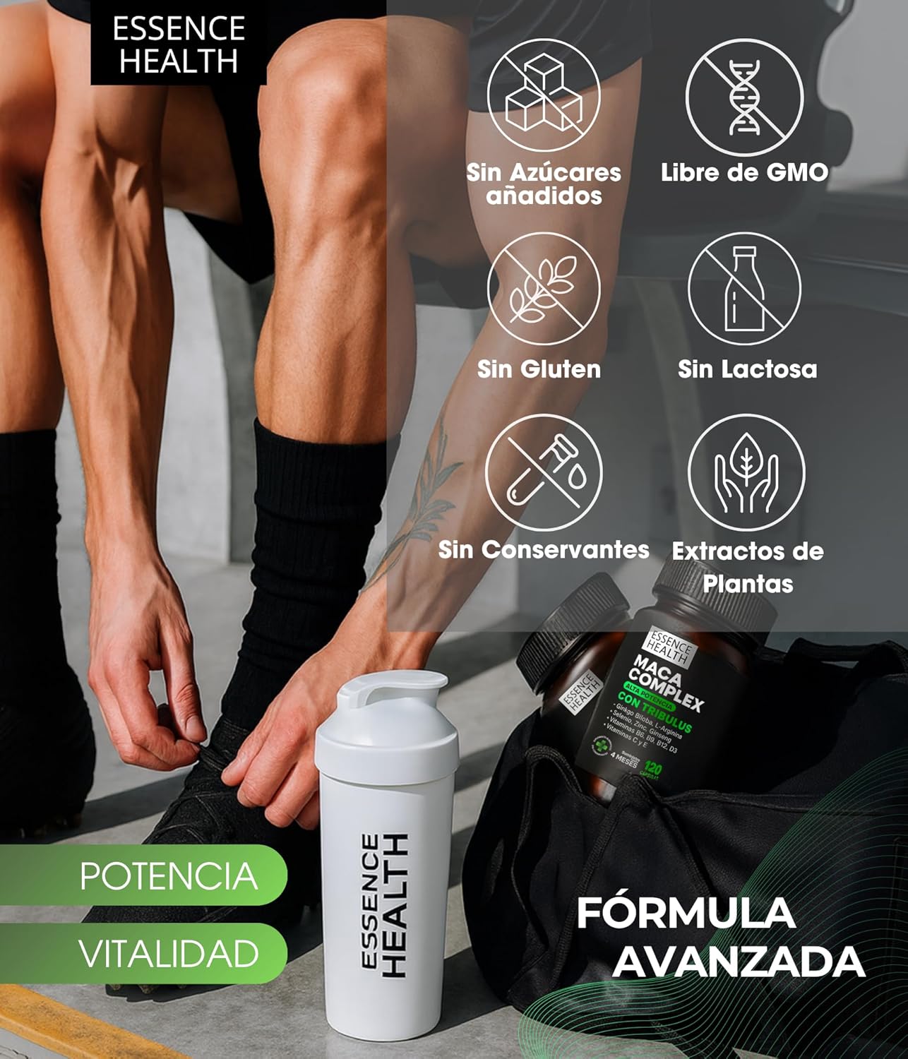 Maca Complex Andina Negra y Peruana | Alta Potencia | 120 Cápsulas | Tribulus Terrestris, Ginseng, Ginkgo Biloba, L-Arginina, Zinc, Selenio | Vit. C, D3, B6, B9, B12, E | Energía y Bienestar - %sitename% Maca Complex Andina Negra y Peruana | Alta Potencia | 120 Cápsulas | Tribulus Terrestris, Ginseng, Ginkgo Biloba, L-Arginina, Zinc, Selenio | Vit. C, D3, B6, B9, B12, E | Energía y Bienestar - %sitename%