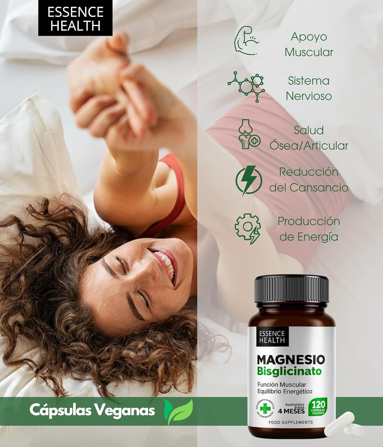 Premium Bisglicinato de Magnesio | Alta Absorción 1000mg | 120 Cápsulas | Glicinato de Magnesio para Energía, Sueño, Músculos y Sistema Nervioso - %sitename% Premium Bisglicinato de Magnesio | Alta Absorción 1000mg | 120 Cápsulas | Glicinato de Magnesio para Energía, Sueño, Músculos y Sistema Nervioso - %sitename%