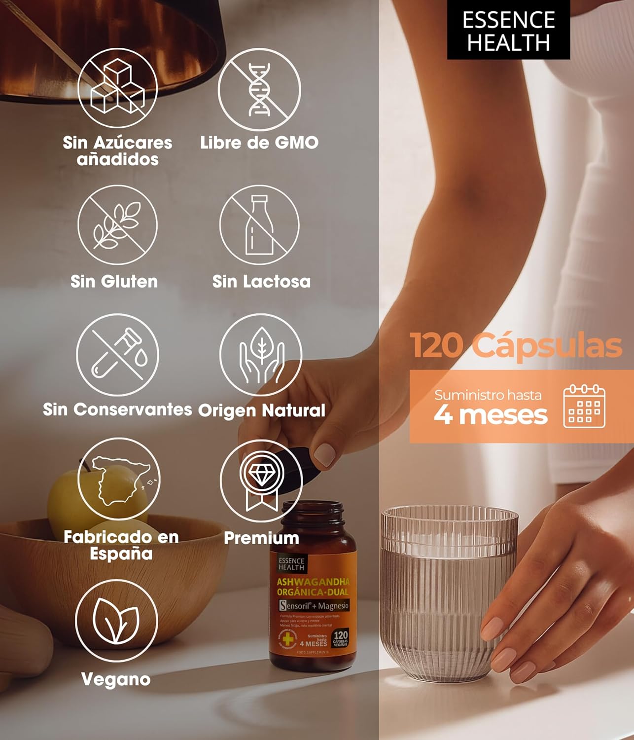 Ashwagandha Orgánica Sensoril® + Magnesio 12750 mg Alta Potencia 50:1 | Avanzado frente a KSM-66 | Adaptógeno Natural para Estrés | Ansiedad | Energía y Equilibrio Mental | 120 Cápsulas Veganas - %sitename% Ashwagandha Orgánica Sensoril® + Magnesio 12750 mg Alta Potencia 50:1 | Avanzado frente a KSM-66 | Adaptógeno Natural para Estrés | Ansiedad | Energía y Equilibrio Mental | 120 Cápsulas Veganas - %sitename%